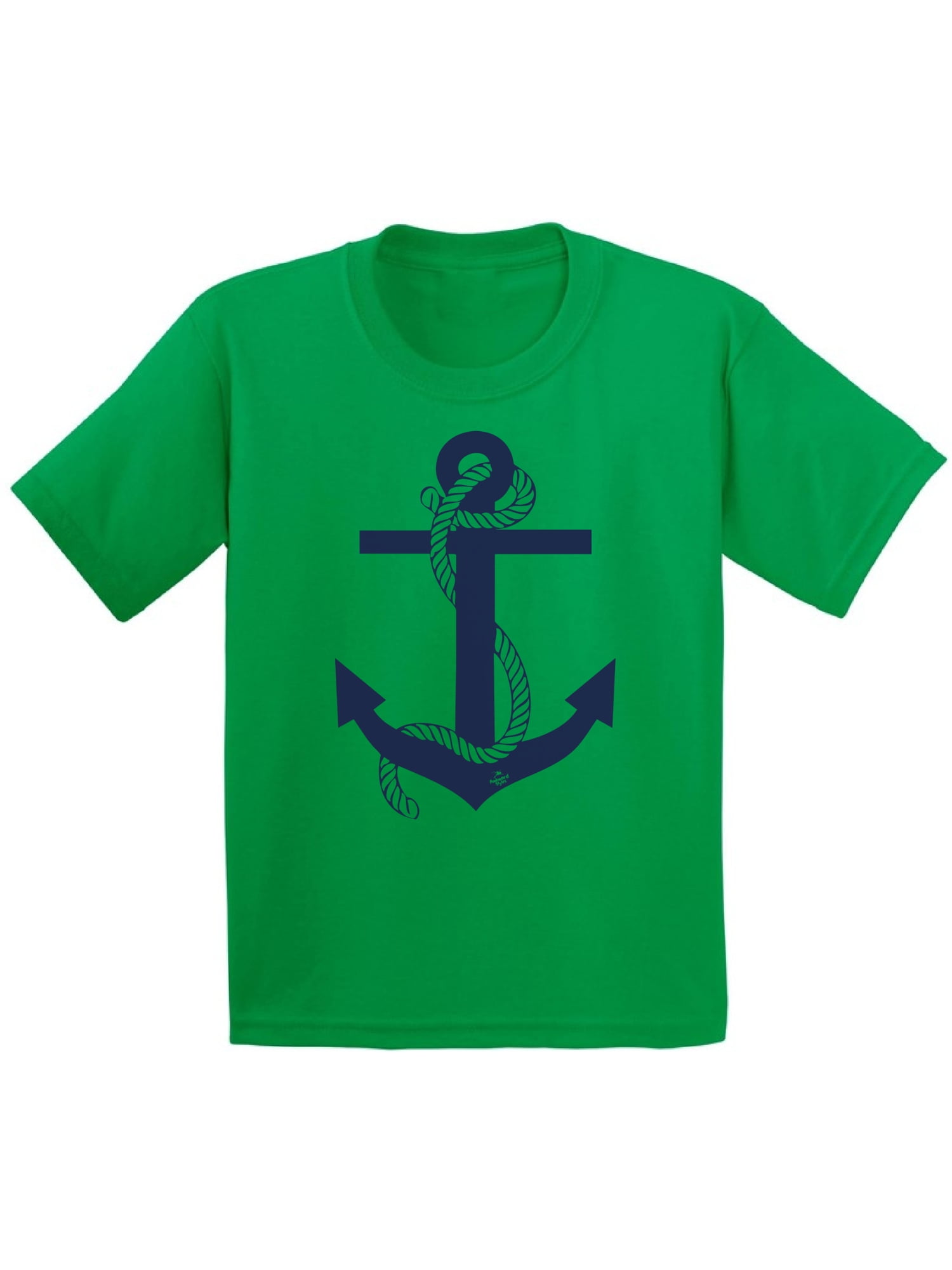 Nautical Anchor Pocket Logo nautical sailing sea sail Kids T-Shirt 