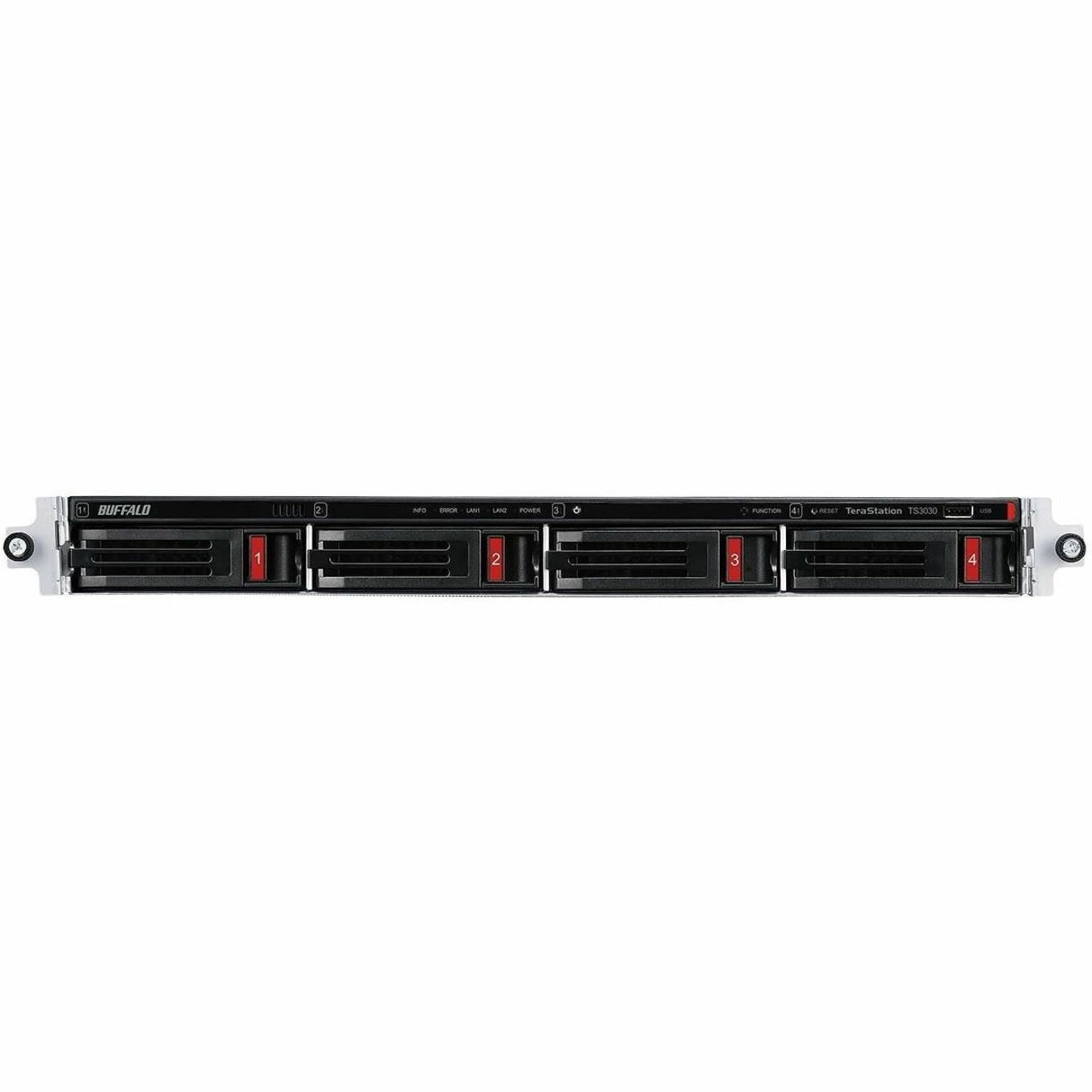 BUFFALO TeraStation 3430RN 4-Bay Secure SMB Rackmount NAS 16TB (4x4TB) with Hard Drives Included - Alpine AL524 Quad-core (4 Core) 2 GHz - 4 x HDD Supported - 4 x HDD Installed - 16 TB Installed HD...