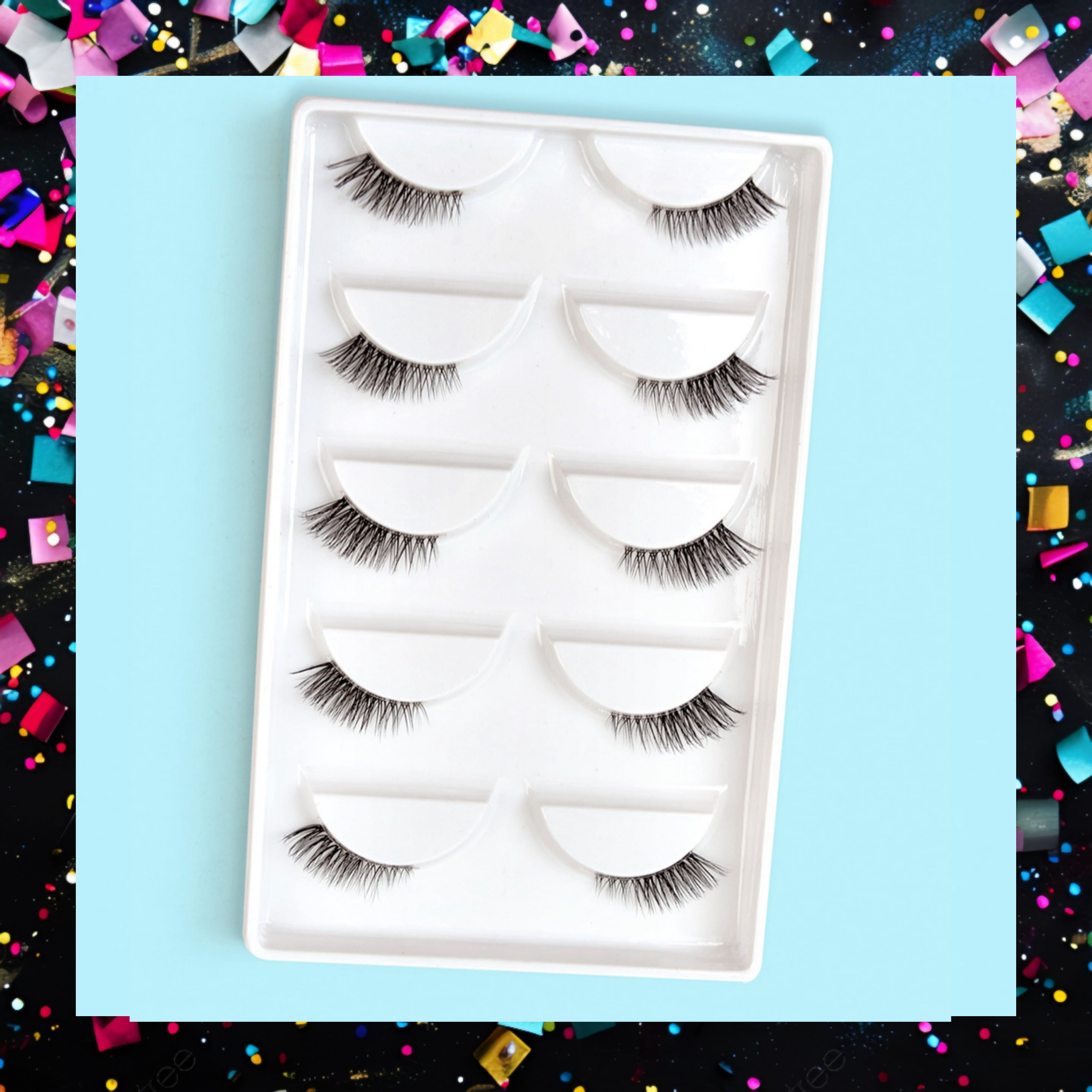 Baddie B Synthetic Eyelashes, False Eyelashes, PLASTIC, 1 Full Set