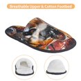 thumbnail image 3 of Fotbe Abstract Lion Painting Pantuflas Peludas para Mujer con Estampado, Zapatillas de Peluche, Zapatos de Invierno para Casa, Uso Interior y Exterior-Large, 3 of 8