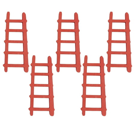 

5Pcs Mini Wooden Step Ladder DIY Craft Fairy Garden Accessory Decoration