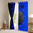 thumbnail image 3 of Feelyou Modern Basketball Boys Black Out Curtains, Est Sleep Sports Game Curtains Pack of 2 (42x63 Each), Blue Stripes Abstract Bedroom Curtains, Curtains and Drapes Room Decor, 3 of 6