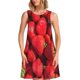 thumbnail image 1 of Balery Strawberry Red Vestidos de verano para mujer con estampado: vestido holgado sin mangas, vestido playero informal y cómodo para días calurosos., 1 of 7