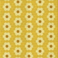 thumbnail image 1 of Ahgly Company Indoor Square Patterned Bold Yellow Area Rugs, 8' Square, 1 of 6