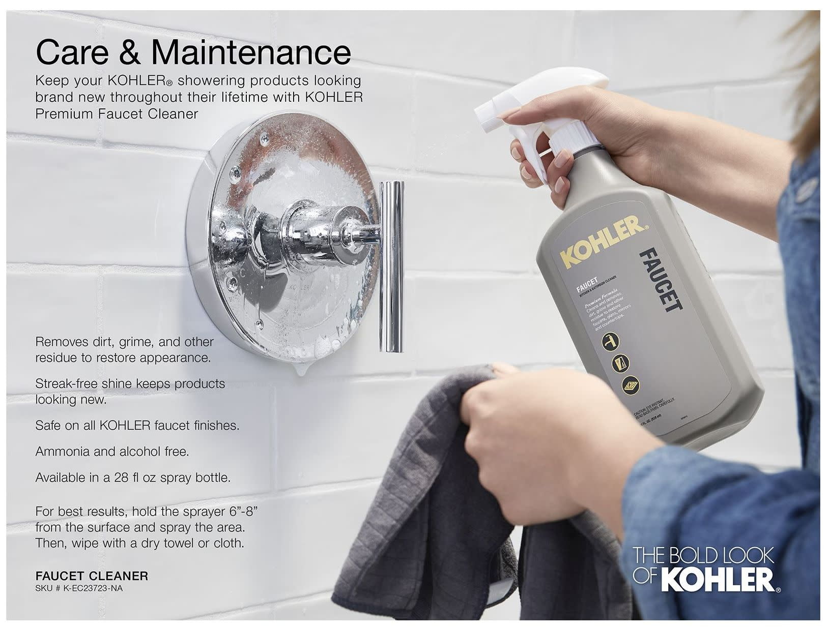 Kohler K-76464 Awaken 2.0 GPM Single Function Rain Shower Head - Bronze
