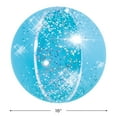 thumbnail image 3 of Pool Central Glitter Inflatable Beach Ball - 16" - Blue, 3 of 4