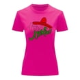 thumbnail image 3 of Playera De Viva Mexico Con Sombrero Charro Fiestas Patrias SeptiembreIndependencia Color Fucsia Talla Chica Marca Emil SaEs, 3 of 4