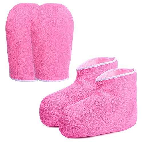 Noverlife Paraffin Wax Bath Gloves & Booties, Moisturizing Work Gloves