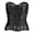 Black, variant on Womens Strapless Lace Corset Top Multiway Boned Bustier Shaper Elegant Comfortable Shapewear White L