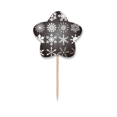 thumbnail image 1 of Feliz Navidad copo de nieve de ilustración Selección de pastelitos Star lable Flag en palillos de dientes, 1 of 3