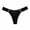 Black, variant on 7 Pack Women Sports Thongs V-Shaped Metal Decor Panties Low Waist Breathable Briefs