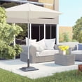 thumbnail image 2 of Outsunny Support de parasol de Patio en Résine de 20 Lb, Base, Mât Enduit, Support Carré pour parasol de Marché, Bronze, 2 of 9