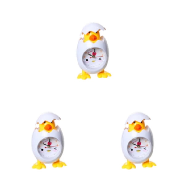 Despertador Bearachild Reloj de Escritorio de Pollo con Cáscara de Huevo Blanco Amarillo Mini