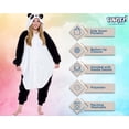thumbnail image 4 of ¡El disfraz es divertido! Mono para adulto con diseño de animal panda de Halloween, talla XL, 4 of 6
