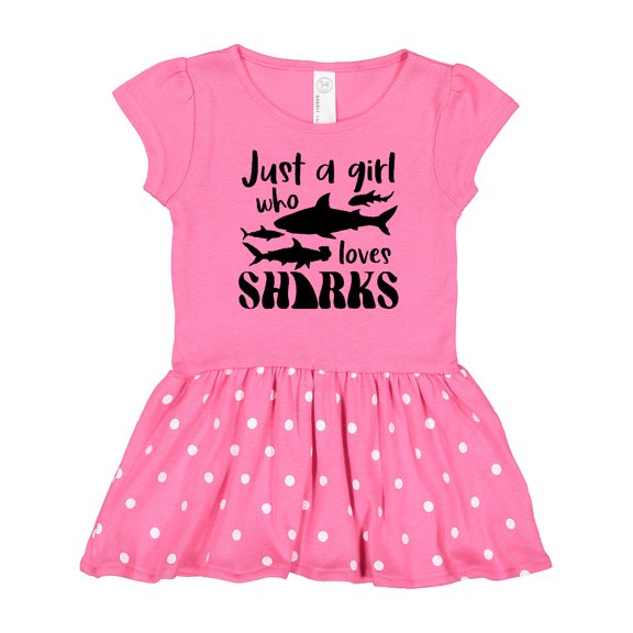Inktastic Just a Girl Who Loves Sharks Gift Baby Girl Dress