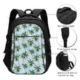 thumbnail image 3 of Balery Flamingos And Palms Mochila con carga USB para hombre y mujer - Mochila impermeable y antirrobo para laptop con puerto USB para viajes, trabajo, 3 of 7