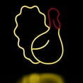 thumbnail image 5 of Northlight Pre-lit LED Turkey Thanksgiving Neon Wall or Window Decoration – 15" - Yellow and Red, 5 of 9