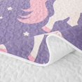 thumbnail image 5 of Manfei Cute Unicorn Quilt Full 3-Piece,Cartoon Animal Full Bedspread Sets,1 Coverlet and 2 Pillowcases, 5 of 7