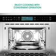 thumbnail image 3 of M optimized 30" Microwave Convection Oven, 1.6 Cu.Ft. Built-In Convection Oven and Microwave Combo with Air Fry, Touch Control, Drop-Down Door, Stainless Steel Finish, 1700W, Silver, 3 of 8