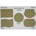 thumbnail image 2 of Roosters Placemats by Penny's Needful Things (Rectangle - Set of 2) (Green), 2 of 2