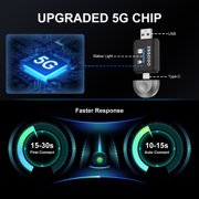 ESSGOO 2 in 1 Wireless CarPlay & Android Auto Adapter - 5.8GHz, Plug & Play, OTA Upgrade, Mini Model for 2016+ Wired - Compatible Cars with Seamless Dual - Platform Connectivity