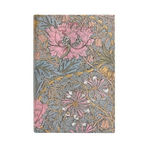 Paperblanks - Agenda 2024 William Morris Madreselva Rosa, T.Dura, Vista Dia, Mini