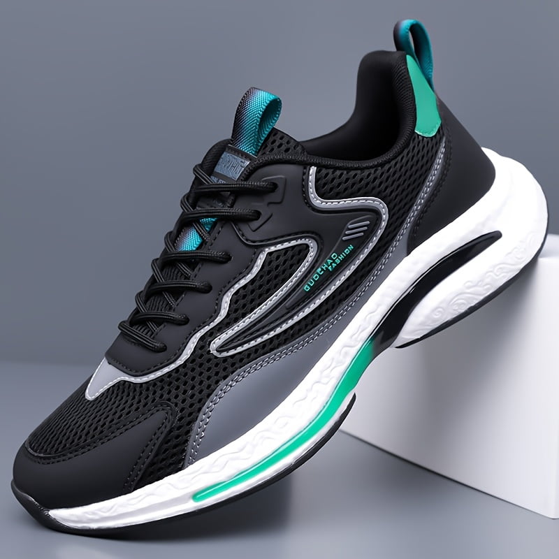 Men'S Mesh Sports Shoes, Everyday Outdoor Hiking Shoes, Walking And Running Shoes, Casual Footwear for Men, Available in Gray/Black