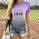 thumbnail image 2 of Camisetas con degradado de cuello redondo para mujer Blusas cómodas sueltas a la moda Tops de San Valentín Fridja  gope1371, 2 of 7