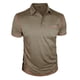 thumbnail image 4 of Ceisia Men's Summer Gift Sporty Solid Color Button-Up Turndown Collar/Lapel Short Sleeve Shirt - Comfortable Daily Outdoor Wea r, 4 of 6