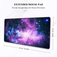 thumbnail image 3 of Large Mouse Pad, Full Desk XXL Extended Gaming Mouse Pad 35" X 15", Waterproof Desktop Mat with Stitched Edges, Non-Slip Laptop Computer Keyboard Mousepad for Office and Home, Galaxy Design, 3 of 5