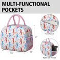 thumbnail image 6 of Lunch Bag Lunch Box for Women Reusable Insulated Lunch Bags,Water-Resistant Seahorse Shell Starfish Bubbles Cooler Lunch Tote Bag, Large Capacity for Work Travel Picnic, 6 of 6