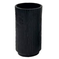 BIDK Home Round Flower Pot - 9.5" - Dark Brown