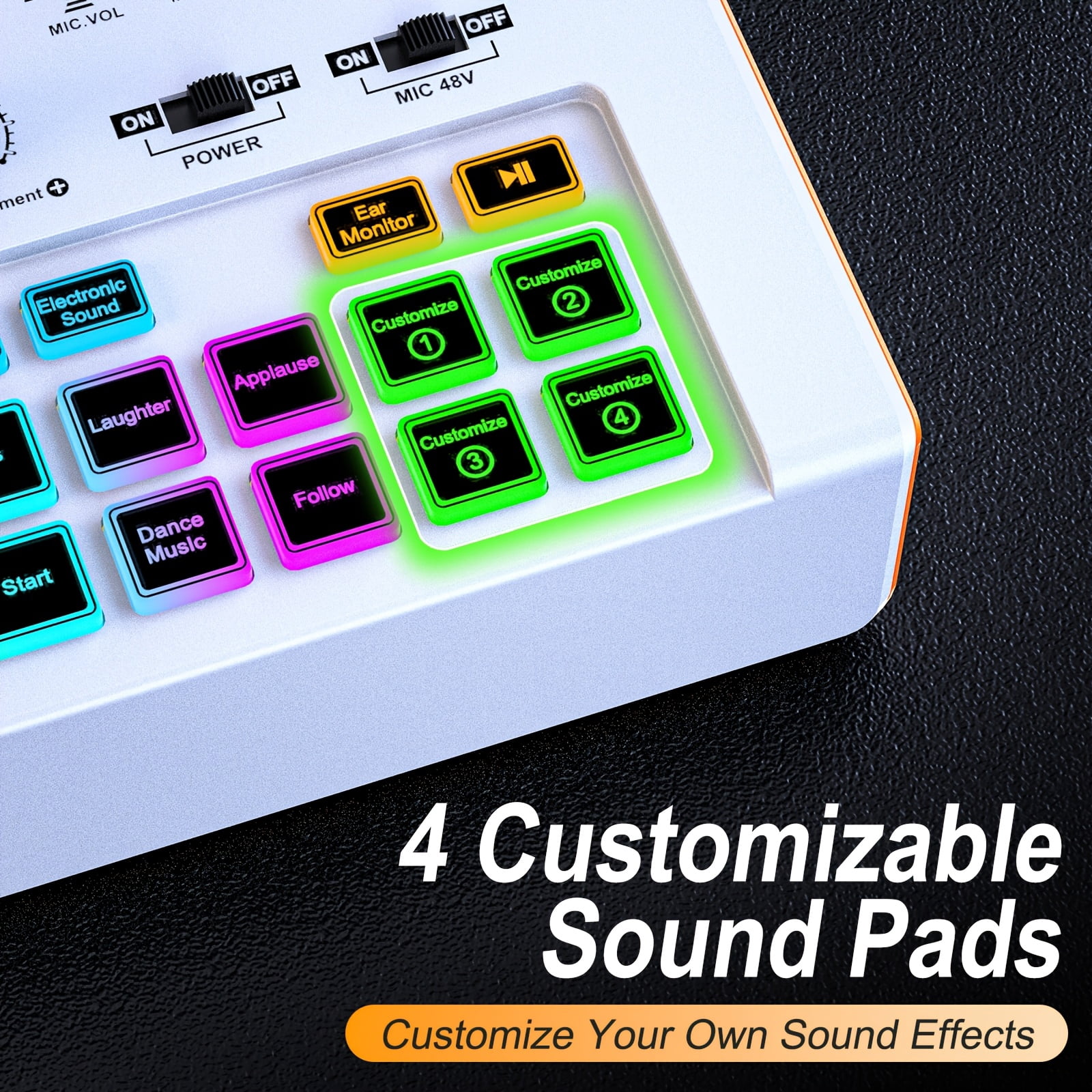 Tenlamp Y300 BM800 Live Sound Card Microphone Combo - Universal for Phone Computer Streaming Karaoke Recording