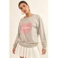thumbnail image 3 of Vintage-style Heart Graphic Print French Terry Knit Sweatshirt, 3 of 5