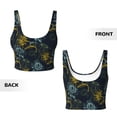 thumbnail image 5 of Lsque Sunflowers Printed Women'S Sports Bra, Compression, Moisture Wicking, High-Impact Sports Bra For Women,Supportive sports bra-XX-Large, 5 of 9