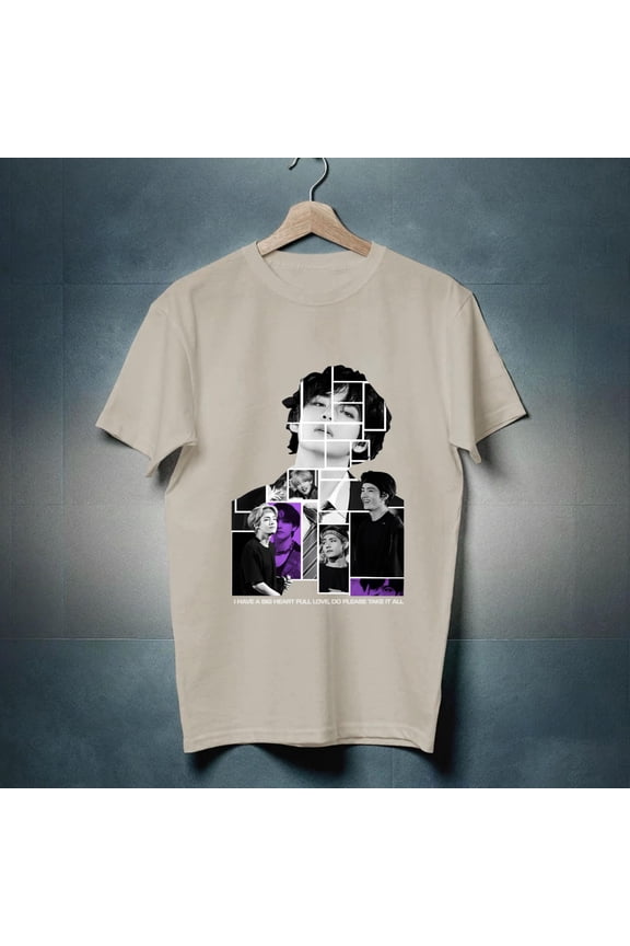 K-pop Inspired Streetwear Shirt  Vintage Fan Graphic Tee New Instock-TH28426