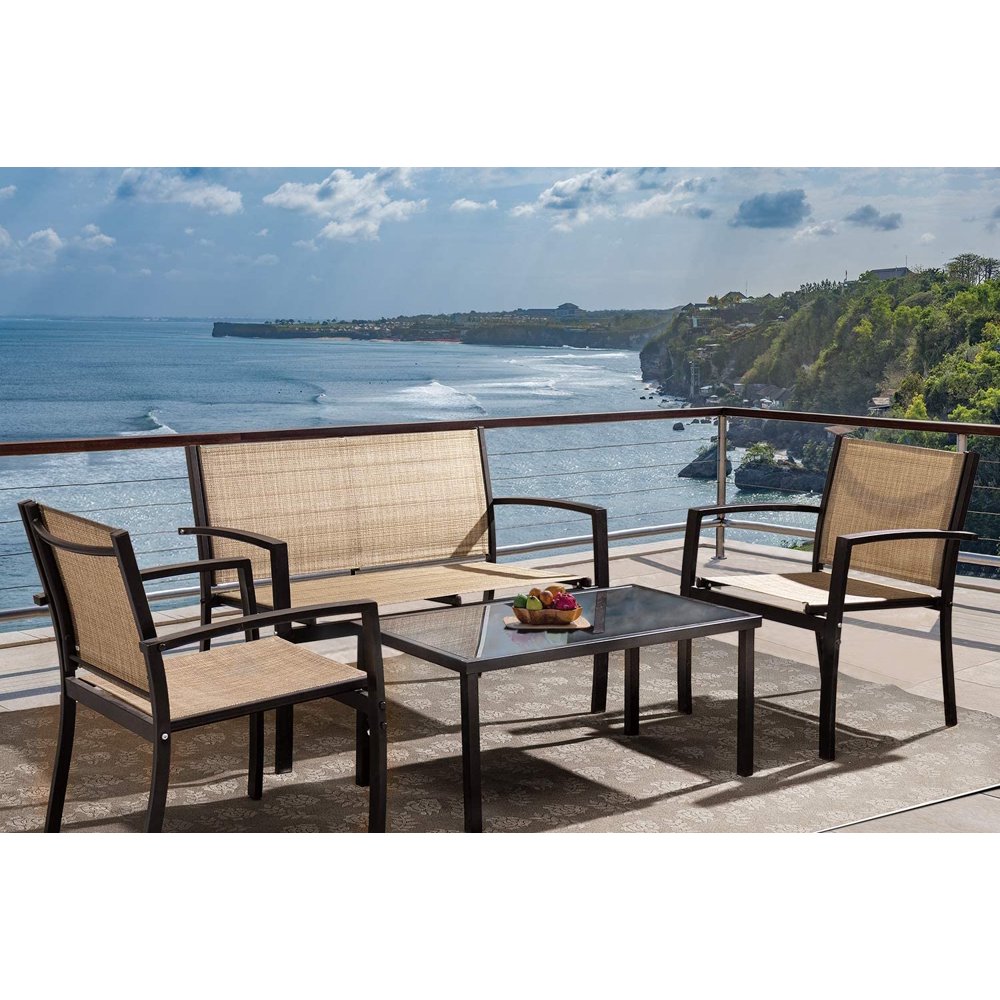 Vineego 4 Pieces Patio Furniture Outdoor furniture Outdoor Patio