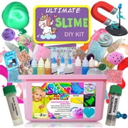 ecoZen Lifestyle Ultimate Slime Kit for Girls - Best Value Unicorn DIY Slime Supplies Kits for Making Tons of Various Fail-Proof Slimes - Perfect Birthday Toys Gifts for 7 8 9 10 11 12 Yea