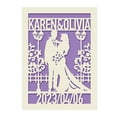 thumbnail image 6 of Personalized Wedding Card for Bride and Groom,Congratulations Wedding Greeting Card with Envelope,Customized Names and Date, Multi Colors Paper Inlay Blank Inside, 6 of 6