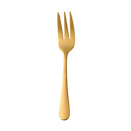 

1Pc Dessert Pastry Fork Multicolor Rainbow Stainless Steel Cake Fruits Salad Appetizer Notched Small Fork for Snack