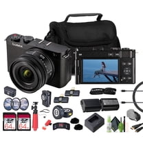 Panasonic Lumix S9 Mirrorless Camera with 18-40mm f/4.5-6.3 Lens (Black) 2 pack of 64GB Memory Card Hollyland LARK M2 DUO 2-Person Wireless Combo Microphone More