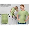 thumbnail image 5 of oneOone Viscose Jersey Light Green Fabric Geometric Fabric For Sewing Printed Craft Fabric By The Yard 60 Inch Wide, 5 of 5