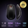 thumbnail image 2 of SteelSeries Rival Ratón Inalámbrico para Juegos 3 Gen 2 con 2,4ghz y Bluetooth, Negro, 2 of 5