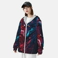 thumbnail image 3 of Lsque Cool Wolf Head UPF 50+ Lightweight Sun Protection Men's Women's Long Sleeve Shirt, Hoodie Performance -X-Large, 3 of 9