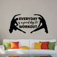 thumbnail image 3 of Everyday Is A Good Day To Workout - Life Motivational Quote Insprational Quote Exercise Vinyl Wall Decal Art Sticker Decoration For Living Room Kids Room Decal Décor Boys Girls Room Size (24x40 inch), 3 of 3