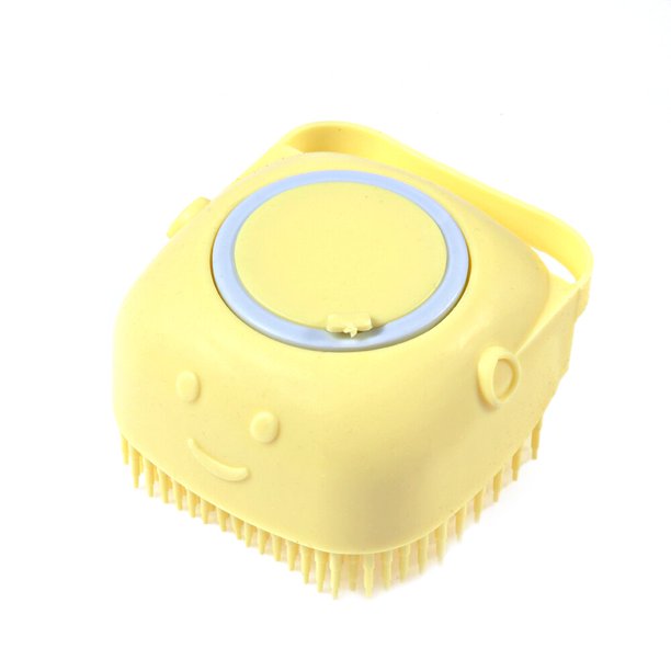 Baño Perro Cepillo de baño Guantes de masaje Peine de silicona de seguridad suave con caja de champú Cepillo para perros Tan Jianjun unisex