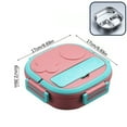 thumbnail image 2 of Renjiang Bentgo Teen Lunch Box Pink Lunch Boxoutdoor Tableware 304 Portable Stainless Steel Lunch Box Dinner Plate Robot Shaped Lunch Box with Portable Three Spaces Bento Box Adult, 2 of 4
