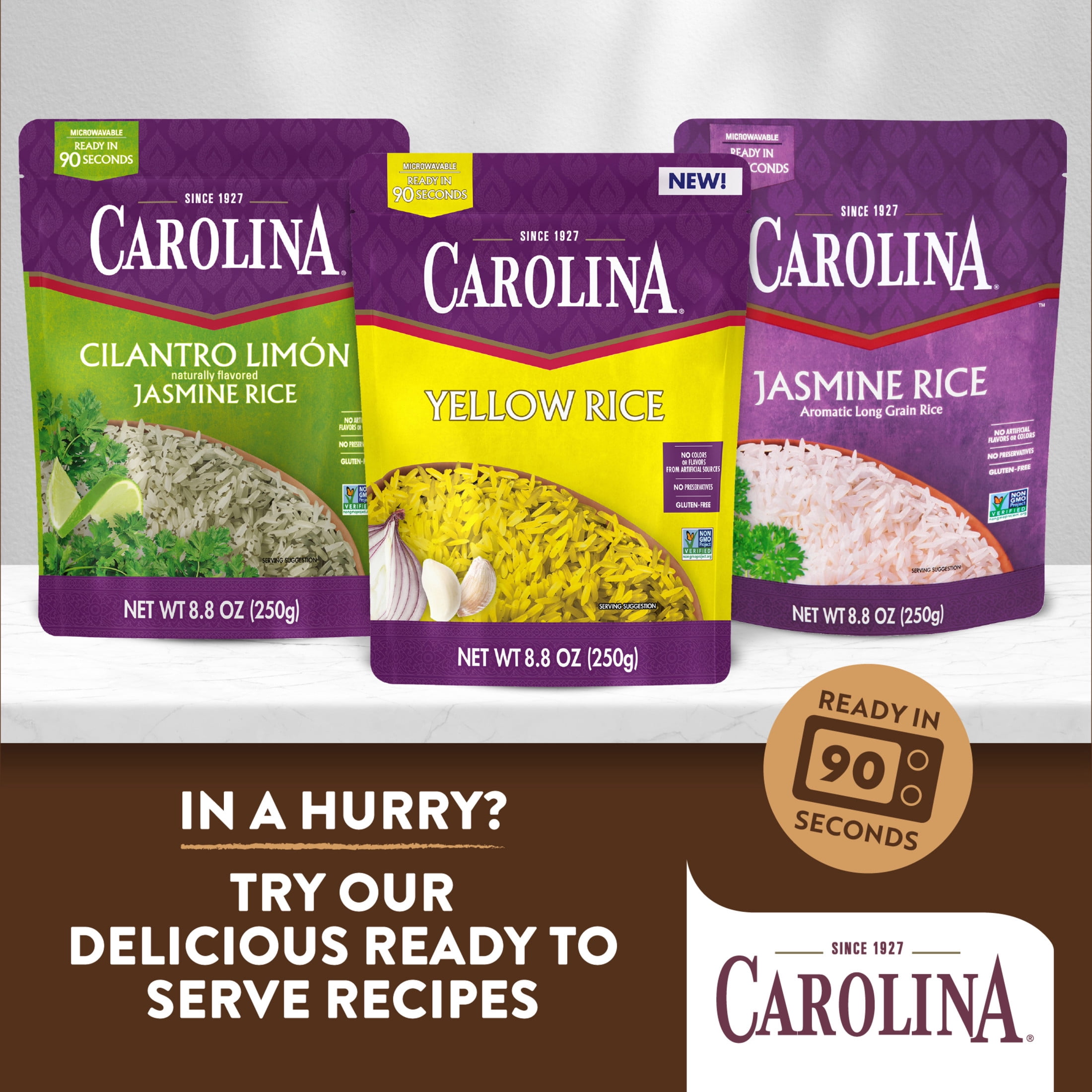 Carolina Organic Brown Long Grain Rice, Gluten Free, 2 lb Bag