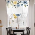 thumbnail image 3 of Spring Flowers Balloon Curtains for Windows, Bedroom Curtains 54 Inch Length, Watercolor Wildflowers Botanical Floral Leaf Tie Up Curtains Panels Thermal Insulated Bathroom Curtains Window 42"x54", 3 of 8