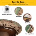 thumbnail image 3 of Elastic Fitted Round Tablecloth, Western Texas Star Vintage Waterproof Stretch Table Cover for 36"-44" Tables, Retro Farmhouse Brown Green Wooden Washable Outdoor Tablecloths for Patio, Picnic, 3 of 9